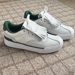 NWT Men’s Reef On Shore Pebble Golf Sneaker White & Green Size 10